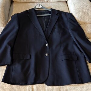 Classic Navy Blazer with Silver Buttons